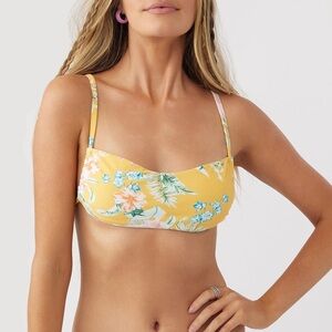 O’Neill Tulum Tropical Jupiter Bralette Bikini Top in Sahara XL NWT